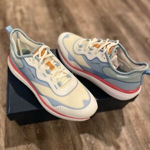 Cole Haan Blue and White Sneakers Retro-Inspired Design